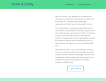 Tablet Screenshot of kevinappleby.com